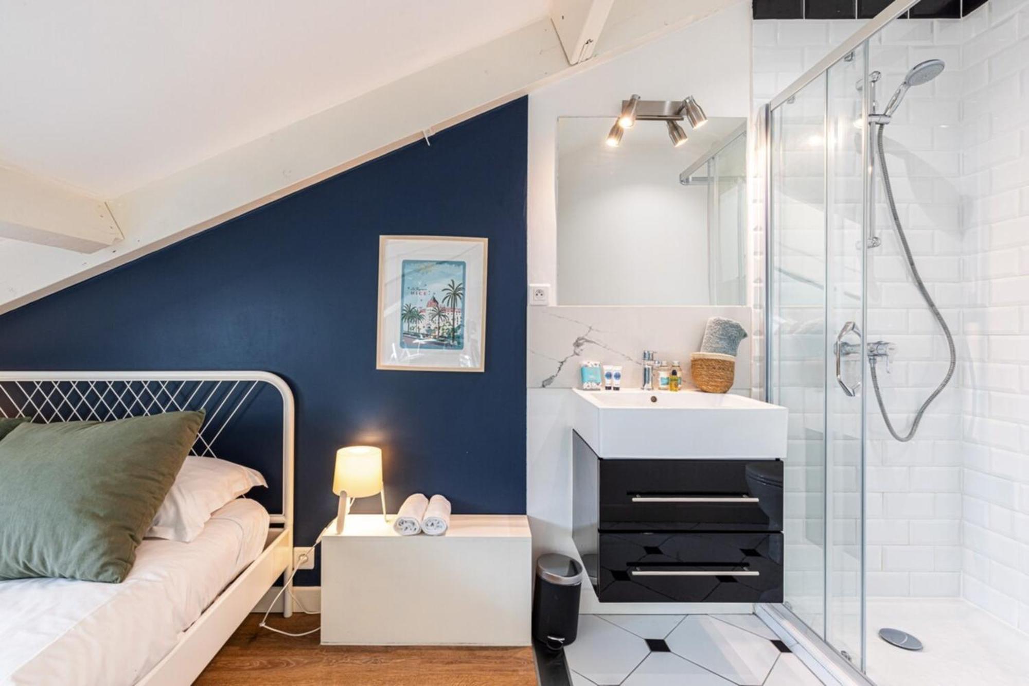Deroulede - Superb Studio Suite W Ac Downtown Ницца Экстерьер фото